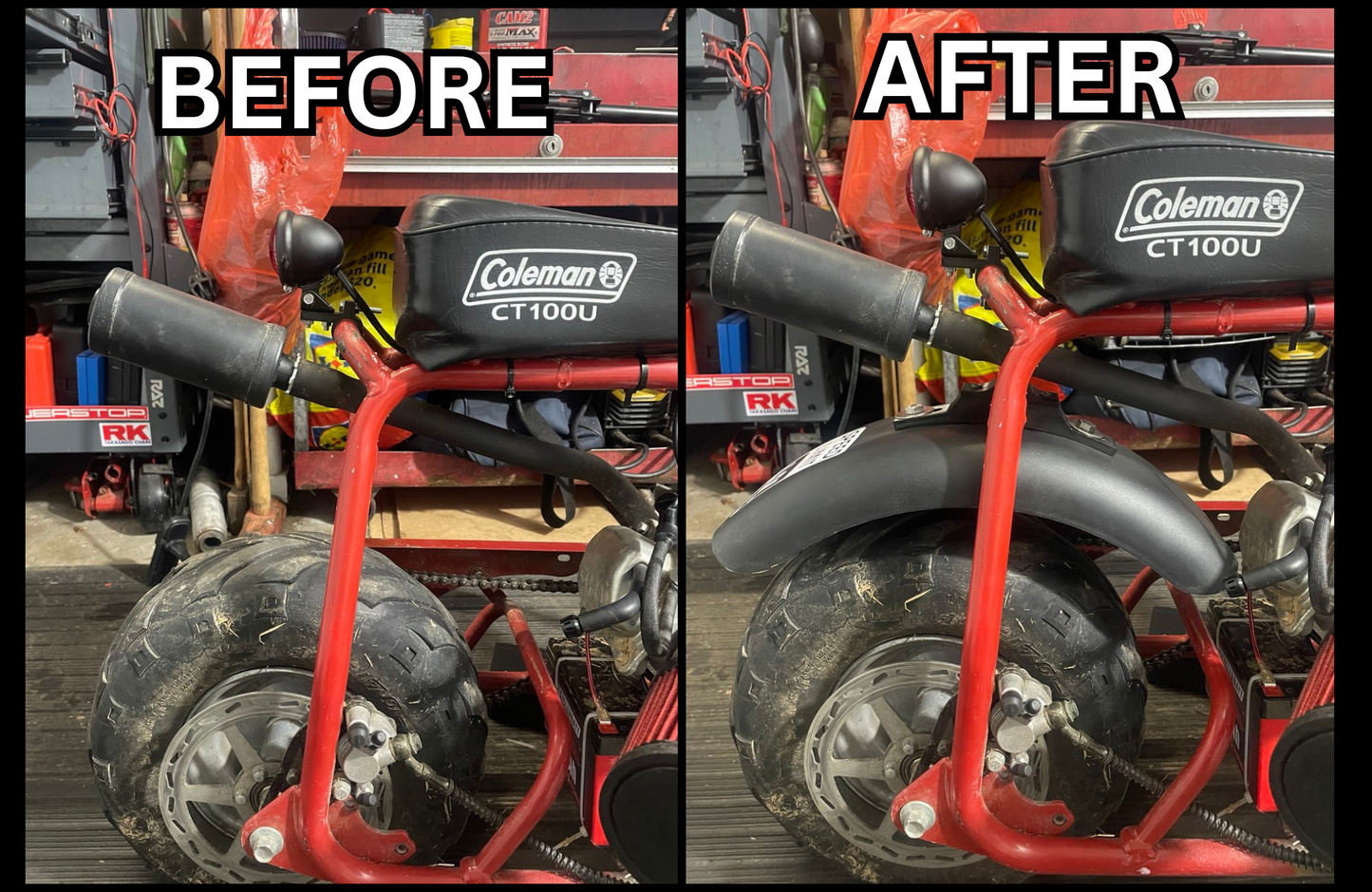 CT100U Rear Fender Mount Fix Kit