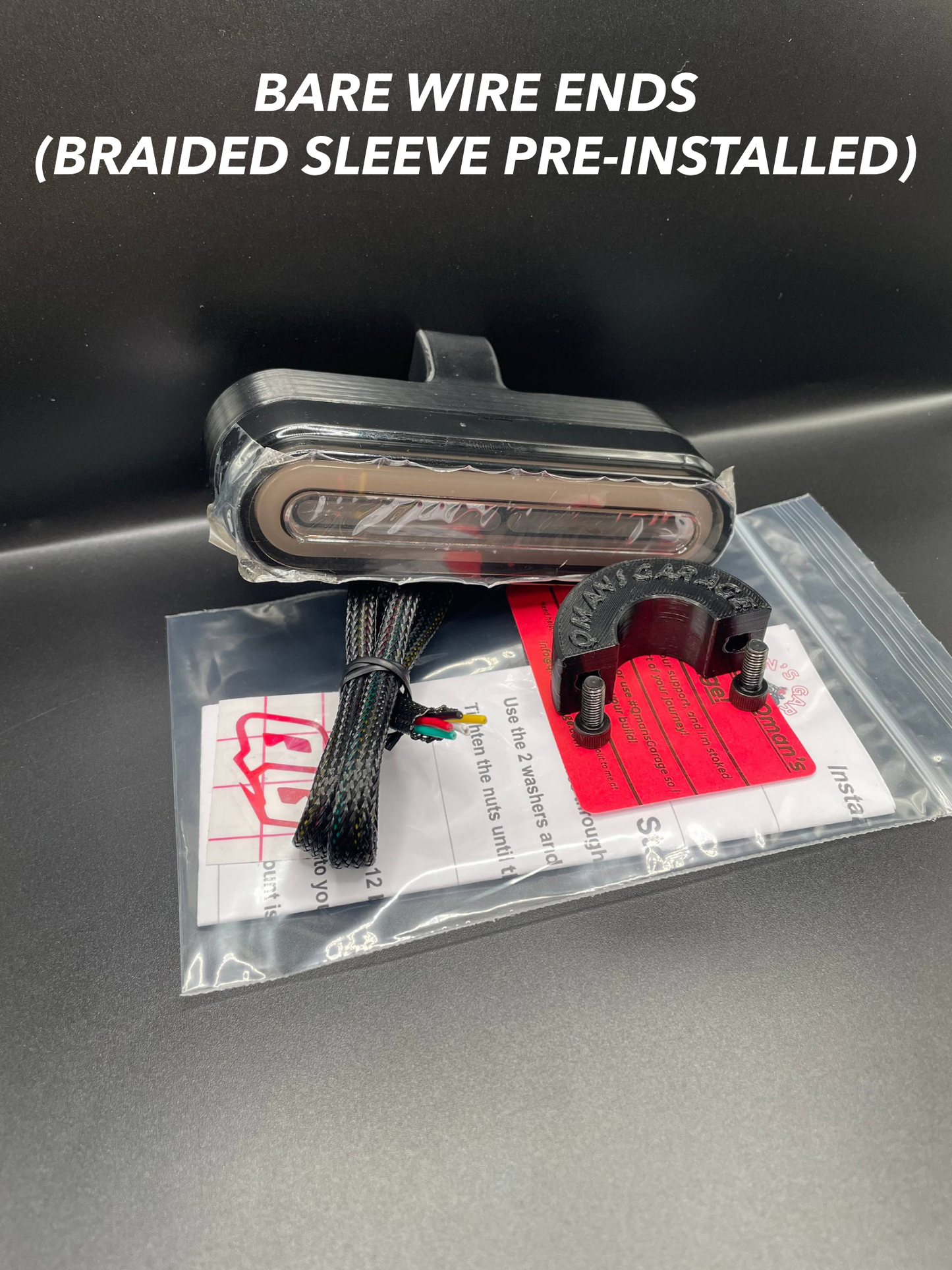 Oval Tube Mount Taillight Kit