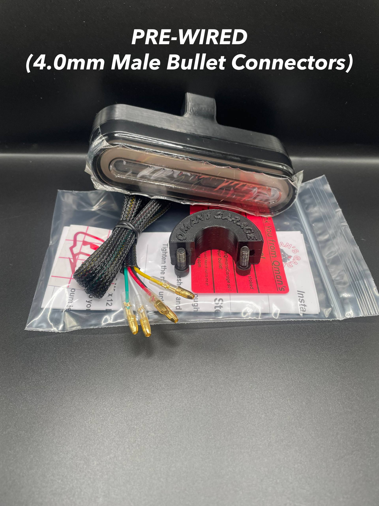 Oval Tube Mount Taillight Kit